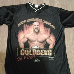 Goldberg On Fire! WCW 1998 Medium T-Shirt